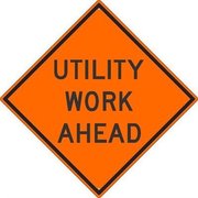 Nmc Utility Work Ahead Sign TM187K